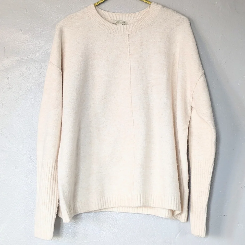 Legendary Outfitters Cream Oversized Boxy Knit Sweater - Large